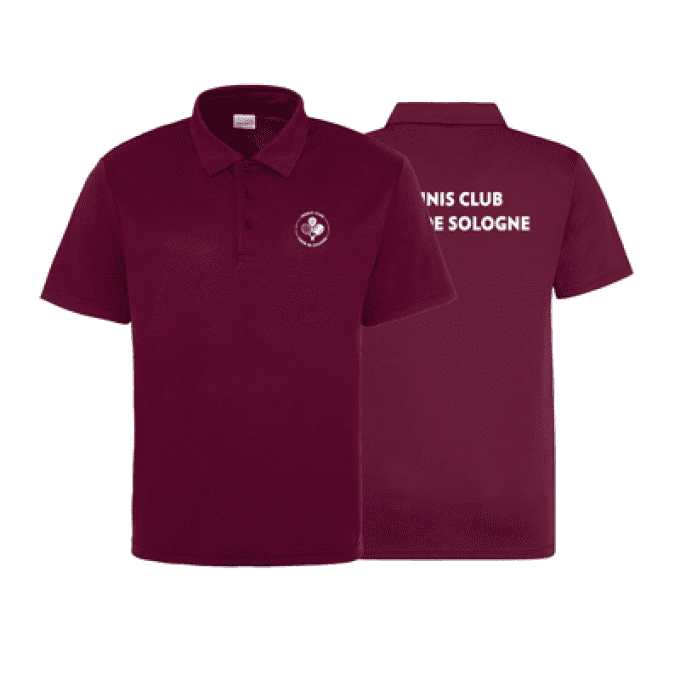 Polo technique HOMME - Burgundy