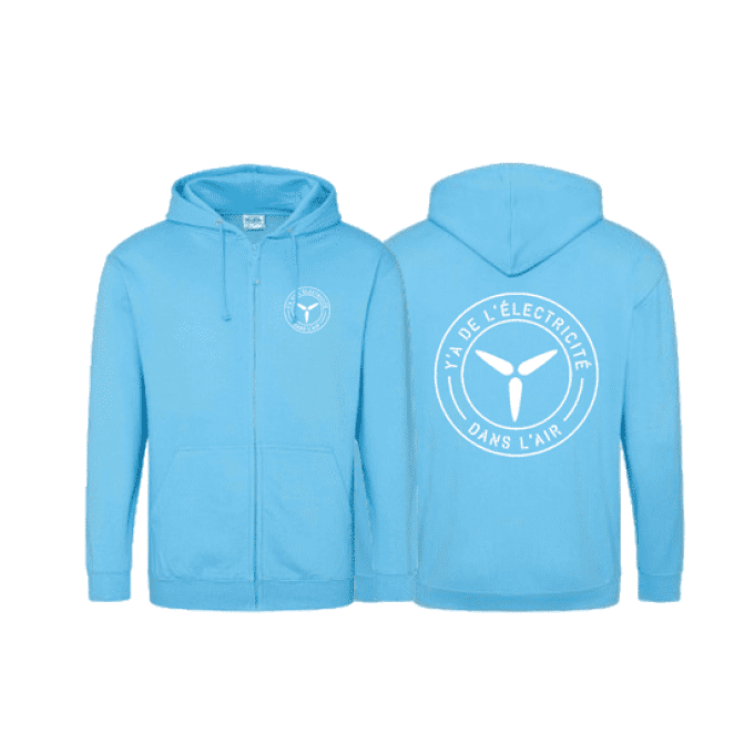 Sweat à capuche HAWAAIN BLUE // YADLDLA 