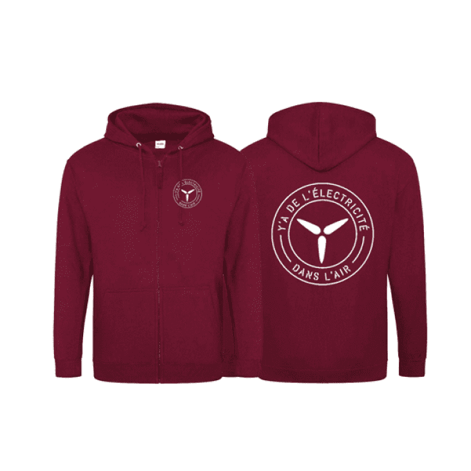 Sweat à capuche BURGUNDY // YADLDLA