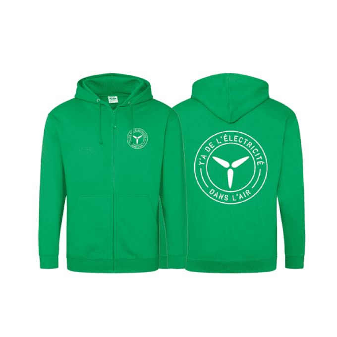 Sweat à capuche KELLY GREEN  // YADLDLA