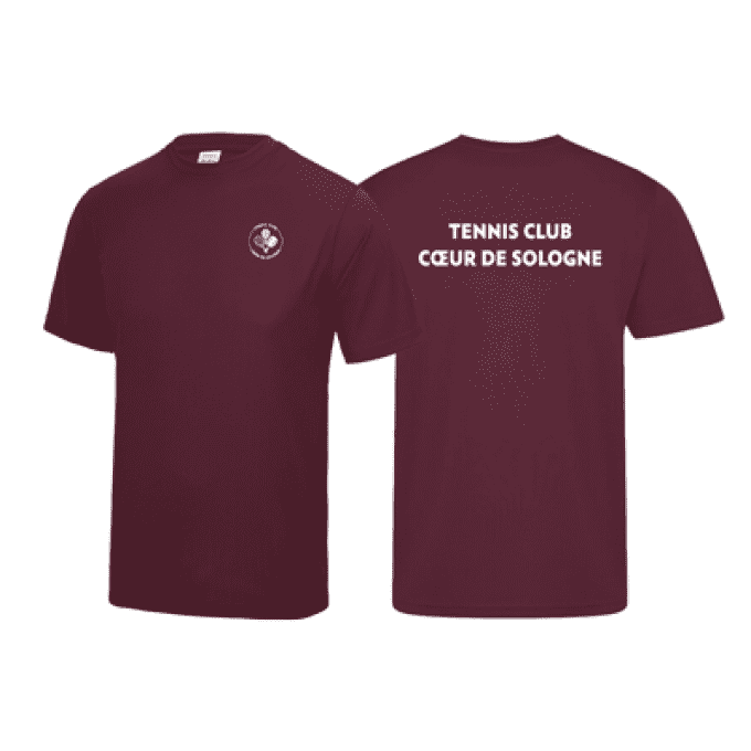 Tshirt technique ENFANT - Burgundy